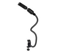 Bras de de bureau réglable - Support de microphone flexible en col de cygne avec pince rotative | Support de montage pour téléphones, tablettes, équipements audio, idéal pour la diffusion en