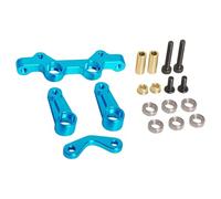 Bras de Direction en Aluminium CNC, Ensemble de Pont de Direction, pièces de Mise à Niveau, Accessoires for 1/10 for Tamiya for Fighter for Nxgen DT04 58741(Blau)