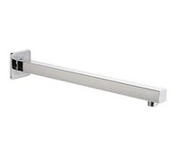 Bras de Douche 50.8cm Avec Bride et Ruban PTFE, Bras de Tête de Douche Voolan Extended pour Salle de Bain Tête de Douche Pluie Fixe, Acier Inoxydable Solide, Carré