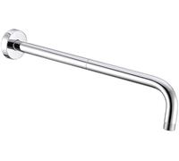 Bras de Douche Avec Bride, Fabriqué en Acier Inoxydable 304, Rallonge de Pommeau de Douche de 60 cm, Bras de Tuyau D'extension, Montage Mural Pour Pommeau de Douche Fixe de Salle de Bain (Chromée)