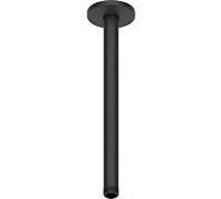Bras de douche Duravit UV0670026046 300 mm, noir mat, raccordement au plafond, rond