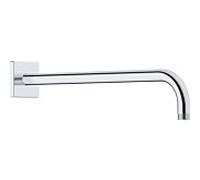 Bras de douche Duravit UV0670037010 410 mm, chromé , courbé, montage mural, rosace carrée