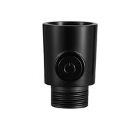 Bras de douche en plastique avec inverseur, commande de pression d'eau à un bouton, vanne d'arrêt d'eau, limiteur de débit, interrupteur d'arrêt du pulvérisateur(Noir)