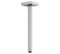 Bras de douche KEUCO Universal 53089210302 saillie 300 mm, finition inox, raccordement au plafond, rosace carrée