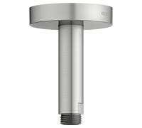 Bras de douche KEUCO Universal 51689210100 saillie 100 mm, finition inox, raccordement au plafond, rosace ronde