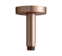 Bras de douche KEUCO, raccordement au plafond, rond, saillie 100 mm, 51689290100, Couleur: rouge or brossÃ©