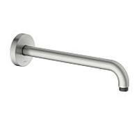 Keuco Elegance bras de douche 51688210300 saillie 300 mm, finition inox, raccordement mural, rosace ronde