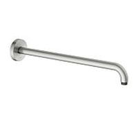 Keuco Elegance bras de douche 51688210400 saillie 450 mm, finition inox, raccordement mural, rosace ronde