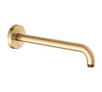 Bras de douche KEUCO, forme rosace ronde, saillie 300 mm, 51688250300, Couleur: Laiton brossé