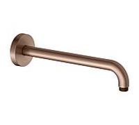 Bras de douche KEUCO Universal 51688290300 saillie 300 mm, or rose brossé, raccordement mural, rosace ronde