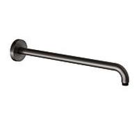Bras de douche KEUCO Universal 51688350400 saillie 450 mm, titane noir brossé, raccordement mural, rosace ronde