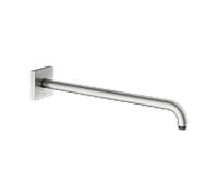 Bras de douche KEUCO Universal 53088210402 saillie 450 mm, finition inox, raccordement mural, rosace carrée