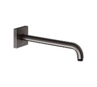 Bras de douche KEUCO Universal 53088350302 saillie 300 mm, titane noir brossé, raccordement mural, rosace carrée
