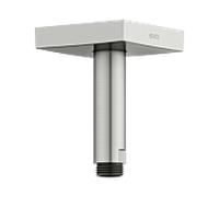 Bras de douche KEUCO Universal 53089210102 saillie 100 mm, finition inox, raccordement au plafond, rosace carrée