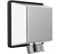 Bras de douche mural avec coude carré pour pomme de douche à main se connecte aux systèmes de robinet Design en cuivre massif pour une performance durable de salle de bain (A)