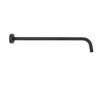 Bras de douche mural de 40 cm, interface Npt 1/2, bras d'extension de pomme de douche en acier inoxydable, tuyau d'extension de douche à main dissimulé hautement compatible pour (Noire)