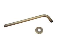 Bras de douche pour douche surélevée Rallonge de pommeau douche rétro en laiton antique - Cache mural 30,5 cm (12 po) Accessoire salle bain for bras (standard 1/2