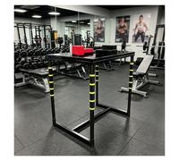 Bras de Fer Table de Compétition, Table de Combat Professionnelle, Renfort Rembourré, Bras de Fer Muscle Exerciseur Stable et Léger, pour Club de Gym.(Noir)