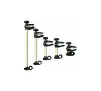 Peruzzo Bras de fixation Braccetto 3D Long Terza Bici – Aluminium – Pour 3 vélos – Beige/Noir