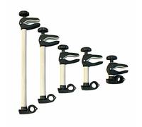 Peruzzo Bras de fixation Braccetto 3D Long Terza Bici – Aluminium – Pour 3 vélos – Beige/Noir