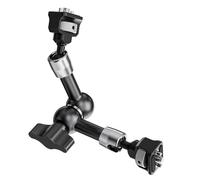 Bras de friction réglable robuste avec vis de 6,35 mm pour cage d'appareil photo reflex numérique, lumière LED, microphone/moniteur, bras de friction en métal robuste pour DSLR