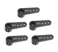 Bras de Klaxon de Servo de Direction de Voiture RC en Alliage D'Aluminium 25T pour Pièces de Chenille de Voiture RC 1/10 1/8 Noir