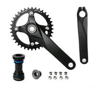 Bras de Manivelle 175mm 32T Narrow-Wide pour Montagne | Alliage aluminium léger, design creux CNC, pour escalade pour efficace, pour sprint puissant, (170mm with 32T chainring)
