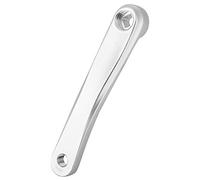 Bras de manivelle de vélo, Bras de manivelle en Alliage d'aluminium 170mm vélo Gauche Bras de manivelle à chaîne Unique pièces d'outil de Voyage en Plein air(Trou de Diamant d'argent)