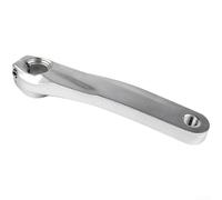 Bras de manivelle gauche en aluminium compatible Shimano, longueur 170 mm, 36 rainures pour pédaliers FC-M 590 FC-M596 FC-M610 (argenté)