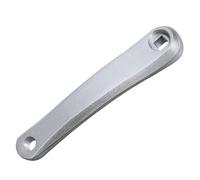Bras de manivelle gauche pour VTT 170 mm en aluminium - Design carré conique - Axe de pédale de 14 mm - Compatibilité du filetage vérifiée (carré argenté)