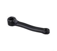 Bras de manivelle robuste de 127 mm en fer pour vélo d'appartement, VTT, vélo de route, vélo d'intérieur, trou carré, noir, 155 mm (manivelle droite)