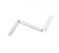 Bras de manivelle volet roulant, persienne - Poignée + fication, mécanisme remplacement, pièce détachée store volet manuel, motorisé (Blanc) (Bras manivelle : Rond Ø 12mm)