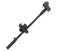 Bras de Micro Réglable en Métal Noir avec Pince 15 à 19 Mm | Hauteur Ajustable, Accessoires pour Microphones, Format Pratique, Éléments en Plastique et Métal