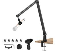 Bras de Micro Réglable,Support de Microphone avec Pince Micros,Adaptateur 3/8"" 5/8"" Vis,Bras de Microphone pour Streaming Podcasts Enregistrement,Compatible avec Blue Yeti