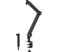 bras de microphone - bras de microphone Premium avec adaptateur à vis compatible avec les microphones HyperX quadcast, Blue Snowman, elgato Wave et la plupart des microphones USB (noir)