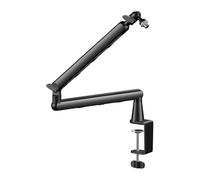 Bras De Microphone Fin En Métal For Studio D'enregistrement Professionnel | Avec support de microphone de gestion des câbles, compatible avec Shure,SM7B SM7dB MV7 AM8-K688(Standard Version)