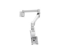 Bras de moniteur articulé extra long de qualité médicale VESA blanc - Kit de montage (bras articulé) - pour écran LCD / tablette - médical - blanc -