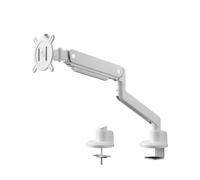 One For All Support de table Solid Single – 1 écran 33–88,9 cm, blanc, réglable en hauteur