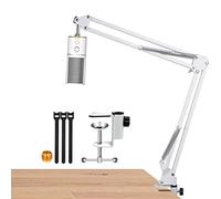 Bras de perche blanc pour micro Razer Seiren X - Parfait pour les podcasts, les jeux, l'enregistrement