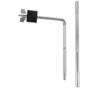 Bras de Perche de Cymbale de Batterie, Support en Alliage de Zinc Argenté | Accessoire pour Pied de Cymbale, Pince Stable et Légère, Usage Polyvalent pour Batterie et Perche