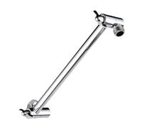 Bras de pommeau de douche robuste - Rallonge de robinet de salle de bain réglable pour maison, appartement, dortoir et utilisation commerciale | Pièces métalliques robustes, antirouille, installation