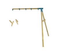 Bras de portique balançoire double skywood bois fsc® marron - bleu TU