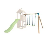 Aire de jeux - TP TOYS - Skywood - 2 balançoires TP RAPIDE - Bois massif autoclave classe III - L260×l235×H200 cm