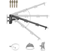 Bras de potence triangulaire Montage mural Trépied d'éclairage Triangle Boom Arm 50-110cm