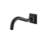 Bras De Rallonge De Douche Bras de douche mural, accessoires de salle de bains, pomme de douche de 8 pouces, tuyau d'extension en acier inoxydable, or brossé Pour Installer(Black01)