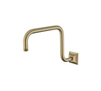 Bras De Rallonge De Douche Support de pomme d'extension de bras de douche mural, en acier inoxydable for coude, accessoires de salle de bains, tuyau de bain, or brossé Pour Installer(Brushed Gold)