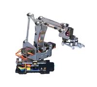 Bras de robot MG90S 4 DOF avec kit programmable de pince à griffe mécanique servo en métal