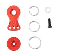 Bras de roue dentée en acier métallique 23T, accessoires pour modèles de voitures RC, bras de roue dentée en alliage d’aluminium de précision CNC avec finition anodisée colorée pou (Rouge (N10227R))