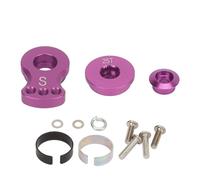 Bras de Servomoteur 25D en Alliage d'Aluminium, Bras de Direction avec Protection Déchargée, Remplacement pour Voiture Télécommandée 1/10 RC (Violette)