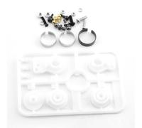 Bras de servomoteur en métal à Couple élevé, 51000 50473, for Tamiya XV01 XV02 TT02 Type-S TD2 M05 TB-03 1/10 RC, pièces de Mise à Niveau de Voiture(White)